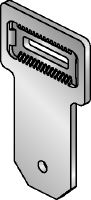 MIC-U-MA Ligador de ângulo galvanizado a quente (GAQ) utilizado com conectores MIC-MAH para fixar vigas MI umas às outras num determinado ângulo