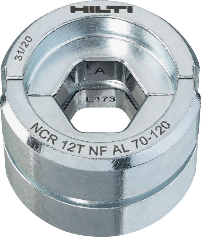 Matriz NF de 12t para alumínio Matriz NF de 12t para terminais/bornes e ligadores de alumínio até 300 mm²