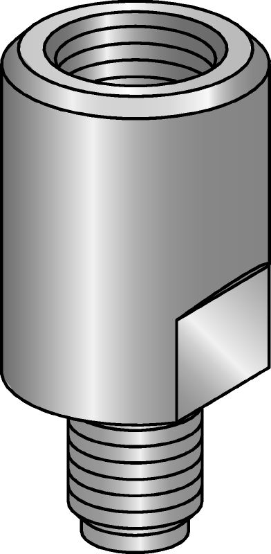 MQZ-A-F Adaptador galvanizado a quente (HDG) para porca de aperto, para converter o diâmetro de varões roscados