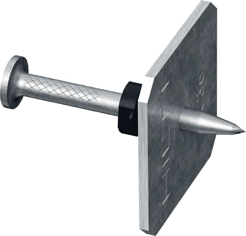 Pregos para betão X-C P8S com anilha Prego individual premium com anilha de aço para fixar a betão com ferramentas de fixação a pólvora