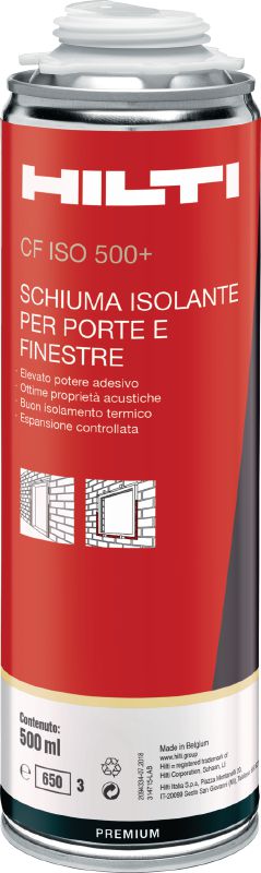 Espuma isolante de alto rendimento CF ISO 500+ Espuma isolante multifunções de alto rendimento para aumentar a produtividade num vasto leque de temperaturas