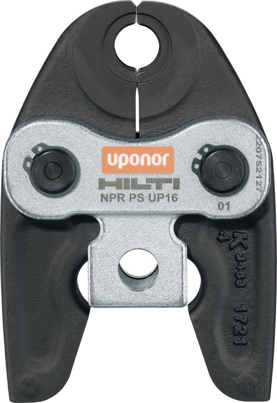 Mandíbula de prensagem de tubos NPR PS UP Mandíbulas de prensagem para sistemas de tubagens S-Press® / S-Press Plus® até 50 mm. Compatíveis com as prensadoras de tubos Hilti NPR 32