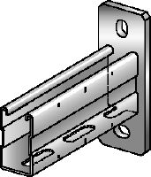 Braço de calha MQK-72 Braço de calha galvanizado para calha de instalação MQ de 72 mm de altura para aplicações de cargas médias