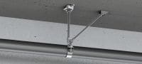 MFP-L-I Ponto fixo ligeiro Ponto fixo galvanizado, contraventado de um dos lados, com isolamento acústico para aplicações de cargas ligeiras até 4 kN Aplicações 1