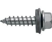 Parafusos autorroscantes S-MP 53 Z Parafuso autorroscante (aço carbono zincado) com anilha de 16 mm para fixação em estrutura de madeira em aço/alumínio fino