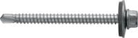 Parafusos autoperfurantes para metal S-MD 63 S Parafuso autoperfurante (aço inoxidável A2) com anilha de 19 mm para fixações entre metais intermédios-espessos (até 6 mm)
