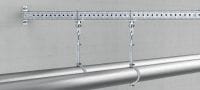 Acessórios para abraçadeira de tubos MIC-SPH Acessório galvanizado a quente (GAQ) fixado a vigas MI para suportar tubos suspensos Aplicações 1