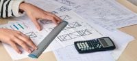 Serviço de cálculo/pormenorização de fachadas Serviço de cálculo e desenho de instalações para sistemas de montagem de fachadas ventiladas