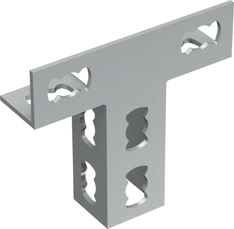 Ligador de calhas MQV-3/2 D Conector de calhas flexível galvanizado para estruturas bidimensionais